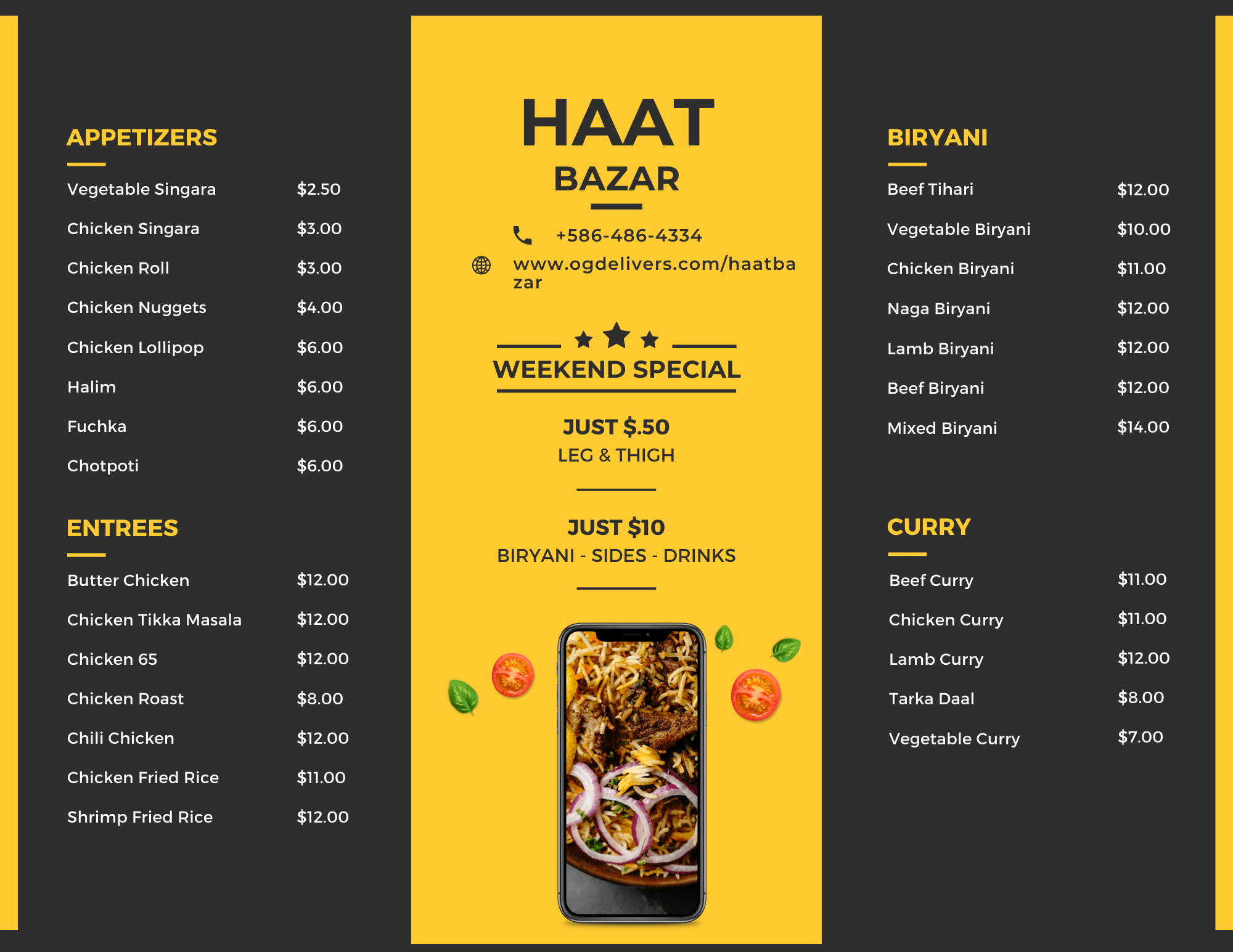 Haat Bazar Menu haatbazar-menu